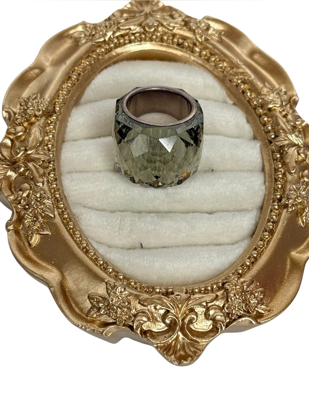 Swarovski Nirvana ring Elegant Faceted Cocktail size 5.5